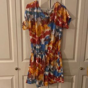 Zenana NWOT tie dyed romper. XL